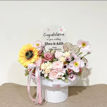 Bloom Box Akrilik Ucapan Wedding Kota Probolinggo